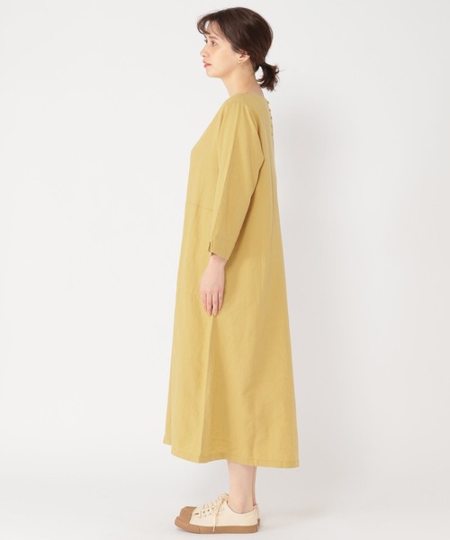 studio CLIP（スタディオクリップ）の「リネンレーヨンカラフルワンピース[プチサイズあり]（ワンピース・レディース・グリーン/その他1/ブラック/イエロー・PF/FREE）」の18枚目の写真