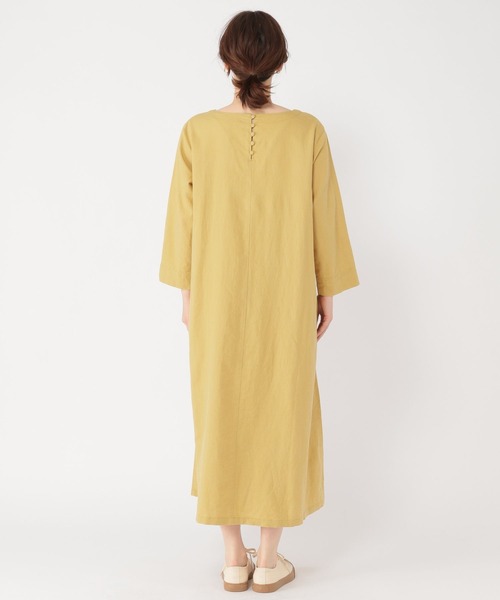 studio CLIP（スタディオクリップ）の「リネンレーヨンカラフルワンピース[プチサイズあり]（ワンピース・レディース・グリーン/その他1/ブラック/イエロー・PF/FREE）」の11枚目の写真