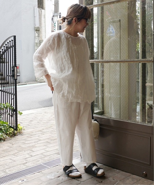 JOURNAL STANDARD LUXE（ジャーナルスタンダード　ラックス）の「オーガニックテンジク バルーンパンツ（その他パンツ・レディース・ホワイト/チャコールグレー/ブラウン・FREE）」の14枚目の写真