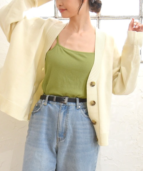 sango(sango)の「テレコリブバッククロスキャミソール(キャミソール・レディース・ブラック/オフホワイト/ライトグリーン・FREE)」の17枚目の写真