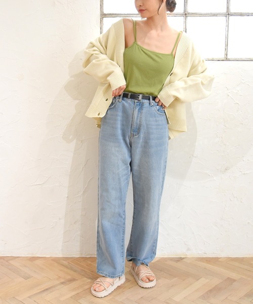 sango(sango)の「テレコリブバッククロスキャミソール(キャミソール・レディース・ブラック/オフホワイト/ライトグリーン・FREE)」の19枚目の写真