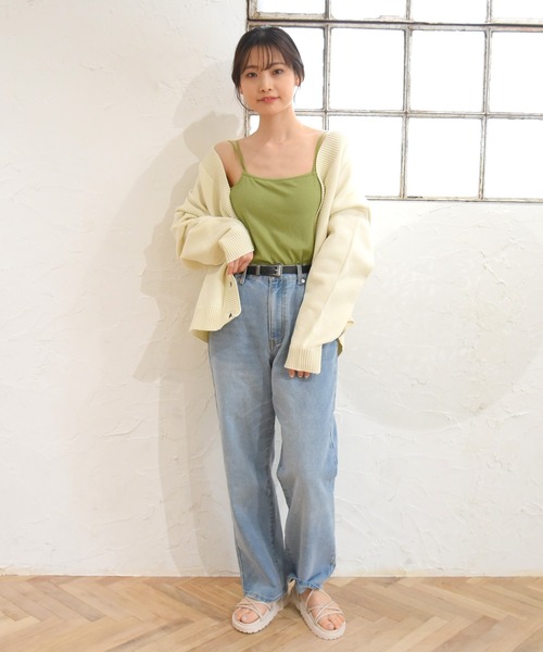 sango(sango)の「テレコリブバッククロスキャミソール(キャミソール・レディース・ブラック/オフホワイト/ライトグリーン・FREE)」の20枚目の写真