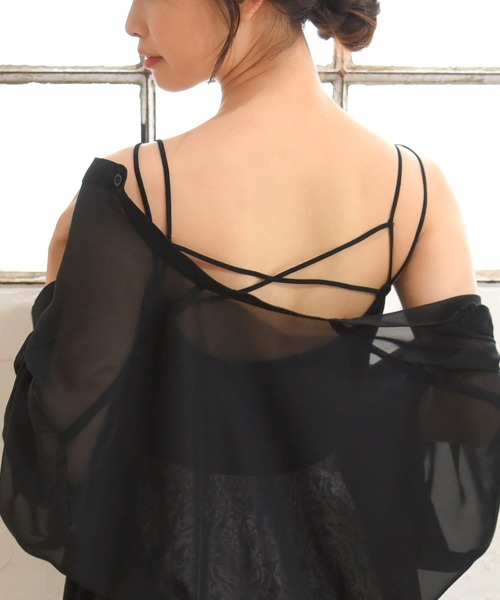 sango(sango)の「テレコリブバッククロスキャミソール(キャミソール・レディース・ブラック/オフホワイト/ライトグリーン・FREE)」の22枚目の写真