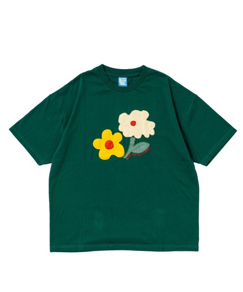 WHO'S WHO gallery（フーズフーギャラリー）の「【BLESS YOU/ブレスユー】フラワーワッペン刺繍TEE（Tシャツ/カットソー・レディース・アッシュグレー/ネイビー/ホワイト/グリーン・FREE）」の21枚目の写真