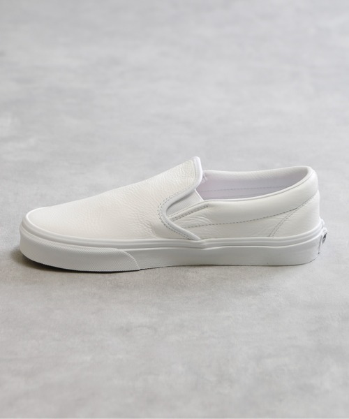 And A（アンドエー）の「VANS ヴァンズ / CLASSIC SLIP-ON PREMIUM LEATHER クラシック スリッポン プレミアムレザー ローカット レザースニーカー / VN0A5AO8W00（スリッポン・メンズ・ホワイト・27.0cm/26.5cm/27.5cm）」の12枚目の写真