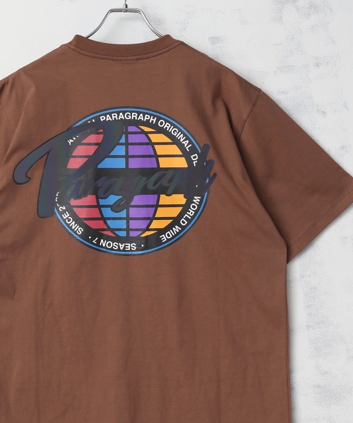【Paragraph/パラグラフ】ビッグシルエット グラフィティアースロゴ バックプリントTシャツ