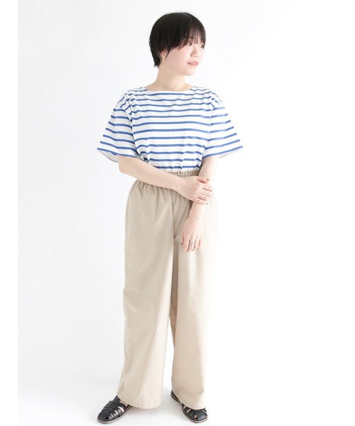 Lugnoncure(ルノンキュール)の「ボーダーTシャツ(Tシャツ/カットソー・レディース・ブルー/グリーン/チャコール・フリ-)」の11枚目の写真