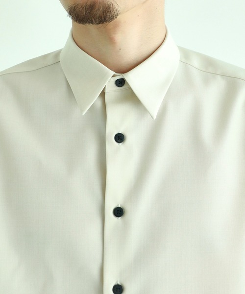 BESPOKE TOKYO(ビスポークトウキョウ)の「TWO SIDED S/S SHIRT(シャツ/ブラウス・メンズ・オフホワイト/ダークグレー/ブラック・1/3/2)」の10枚目の写真