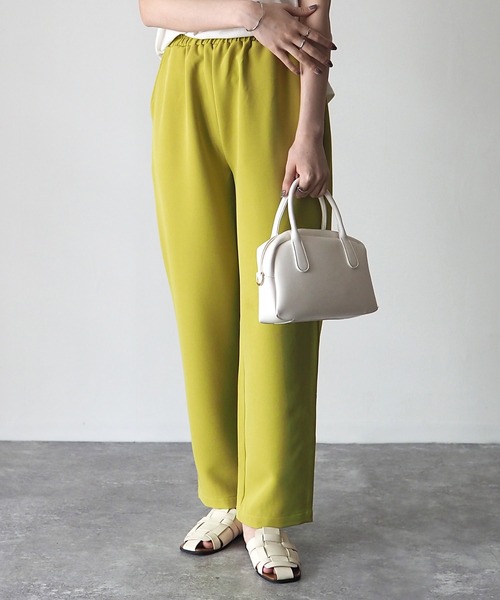 Riberry（リベリー）の「【セットアップ可】カラーイージースラックスパンツ（スラックス・レディース・ブラック/オレンジ/ライム/アイボリー・FREE）」の21枚目の写真