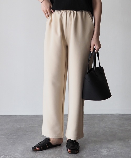 Riberry（リベリー）の「【セットアップ可】カラーイージースラックスパンツ（スラックス・レディース・ブラック/オレンジ/ライム/アイボリー・FREE）」の18枚目の写真