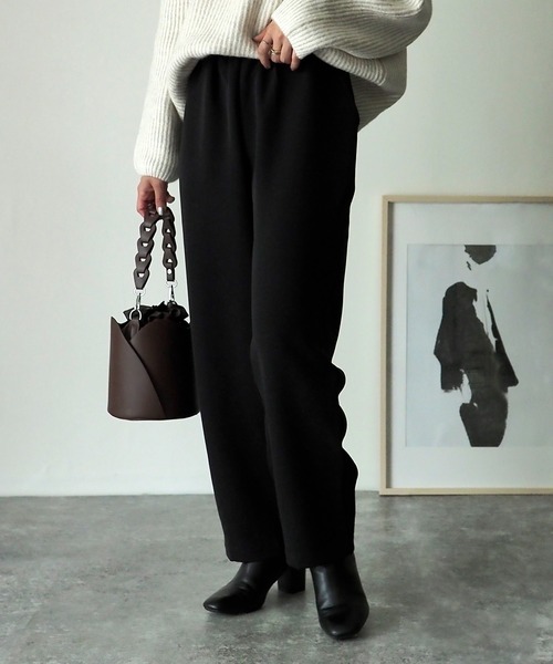 Riberry（リベリー）の「【セットアップ可】カラーイージースラックスパンツ（スラックス・レディース・ブラック/オレンジ/ライム/アイボリー・FREE）」の7枚目の写真