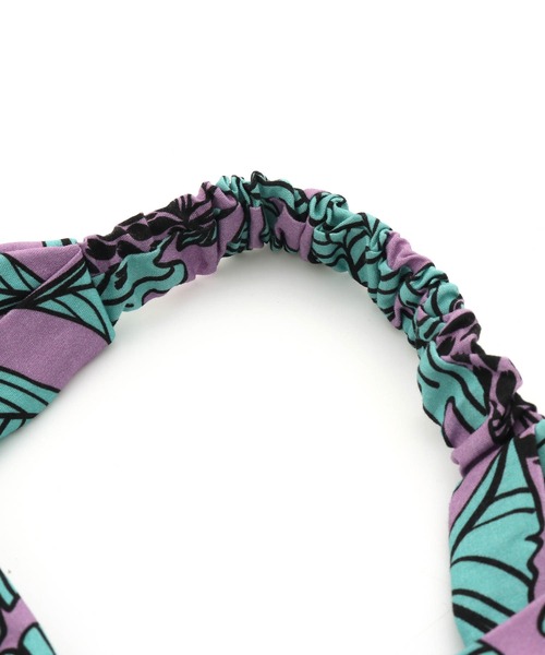MAKE YOUR DAY（メイクユアデイ）の「パイナップルアロハ柄ヘアバンド（ヘアバンド・キッズ・グレー/パープル/イエロー・S/M）」の14枚目の写真