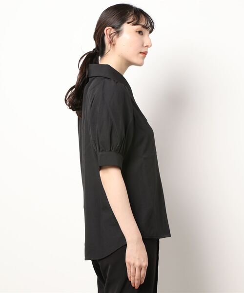 sango(sango)の「ブロード三角襟5分袖シャツブラウス(シャツ/ブラウス・レディース・オフホワイト/ブラック・FREE)」の21枚目の写真