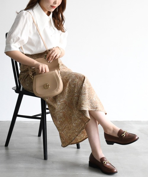 sango(sango)の「ブロード三角襟5分袖シャツブラウス(シャツ/ブラウス・レディース・オフホワイト/ブラック・FREE)」の10枚目の写真