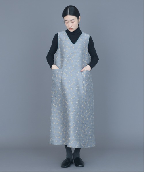 rikolekt(リコレクト)の「flutter Nosleeve Dress(ワンピース・レディース・グレー/ネイビー・0/1)」の3枚目の写真