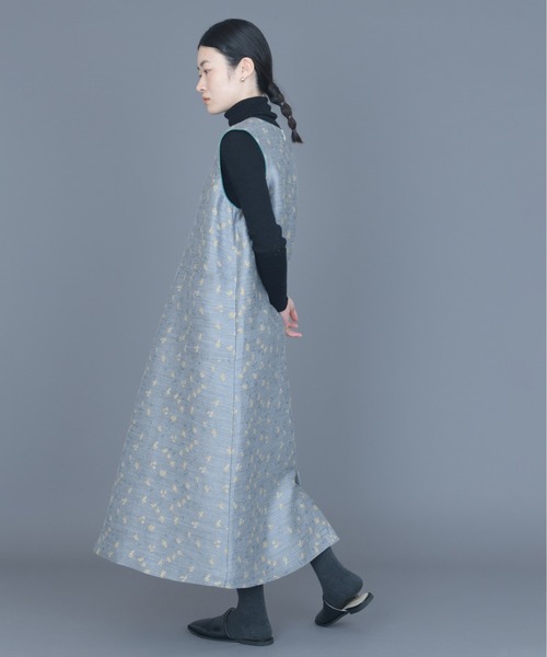 rikolekt(リコレクト)の「flutter Nosleeve Dress(ワンピース・レディース・グレー/ネイビー・0/1)」の5枚目の写真