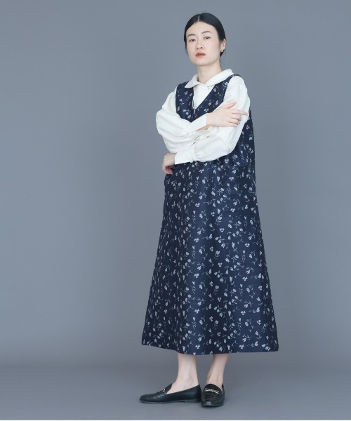rikolekt(リコレクト)の「flutter Nosleeve Dress(ワンピース・レディース・グレー/ネイビー・0/1)」の8枚目の写真