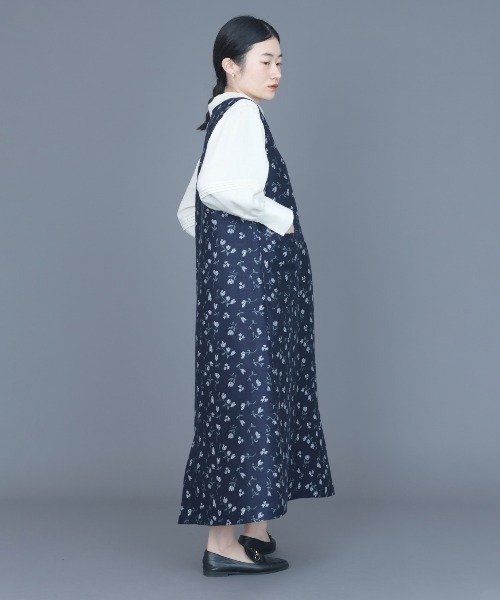 rikolekt(リコレクト)の「flutter Nosleeve Dress(ワンピース・レディース・グレー/ネイビー・0/1)」の9枚目の写真