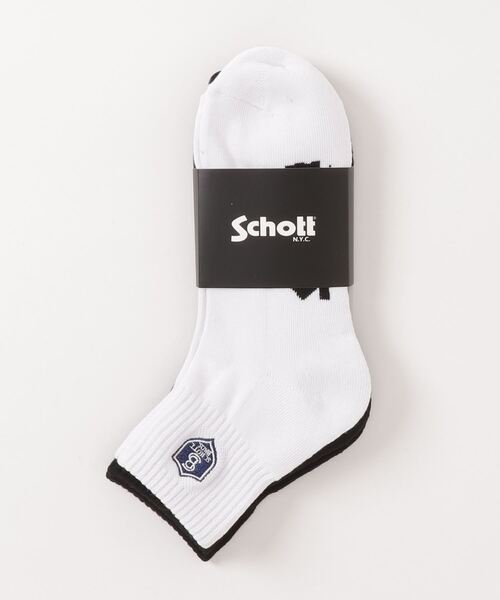 schott(ショット)の「Schott/ショット/EMBLEM SOCKS/エンブレムソックス(ソックス/靴下・メンズ・その他・FREE)」の1枚目の写真