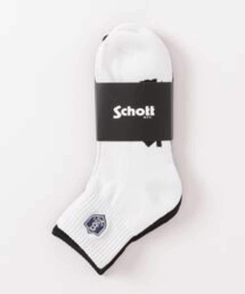 schott(ショット)の「Schott/ショット/EMBLEM SOCKS/エンブレムソックス(ソックス/靴下・メンズ・その他・FREE)」の2枚目の写真