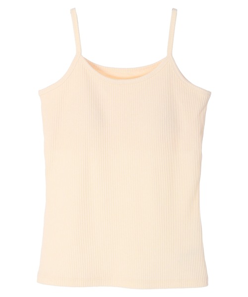 Green　Parks（グリーンパークス）の「カップ付きリブインナー＊（タンクトップ・レディース・ホワイト/ブラック/ブラウン/ホワイト系その他2・FREE）」の3枚目の写真