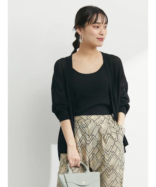 Green　Parks（グリーンパークス）の「カップ付きリブインナー＊（タンクトップ・レディース・ホワイト/ブラック/ブラウン/ホワイト系その他2・FREE）」の17枚目の写真