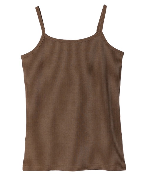 Green　Parks（グリーンパークス）の「カップ付きリブインナー＊（タンクトップ・レディース・ホワイト/ブラック/ブラウン/ホワイト系その他2・FREE）」の21枚目の写真