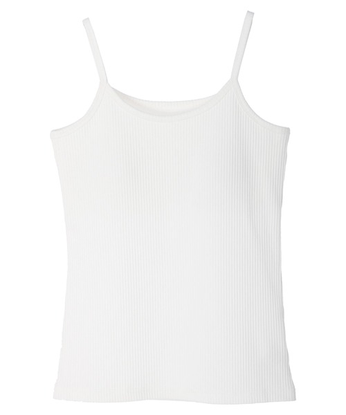 Green　Parks（グリーンパークス）の「カップ付きリブインナー＊（タンクトップ・レディース・ホワイト/ブラック/ブラウン/ホワイト系その他2・FREE）」の18枚目の写真