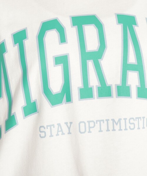 PINK-latte（ピンクラテ）の「◆カレッジロゴBIGTシャツワンピース（ワンピース・キッズ・黄緑系/ブルー/ベビーピンク/オフホワイト/ライトグリーン/ブラック・14/16/15 ）」の17枚目の写真