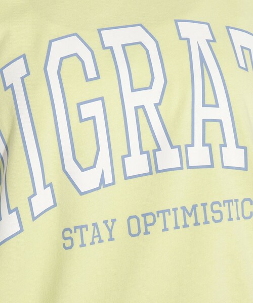 PINK-latte（ピンクラテ）の「◆カレッジロゴBIGTシャツワンピース（ワンピース・キッズ・黄緑系/ブルー/ベビーピンク/オフホワイト/ライトグリーン/ブラック・14/16/15 ）」の21枚目の写真