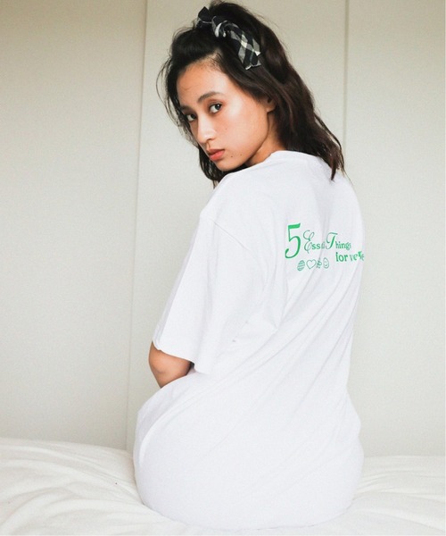 Oriens JOURNAL STANDARD(オリエンス ジャーナルスタンダード)の「【verme /ヴァーム】 ORIENS別注T-Shirt(Tシャツ/カットソー・メンズ・ホワイト/ネイビー/ピンク・SMALL/MEDIUM)」の2枚目の写真