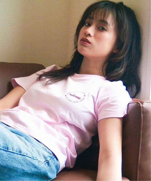 Oriens JOURNAL STANDARD(オリエンス ジャーナルスタンダード)の「【verme /ヴァーム】 ORIENS別注T-Shirt(Tシャツ/カットソー・メンズ・ホワイト/ネイビー/ピンク・SMALL/MEDIUM)」の3枚目の写真