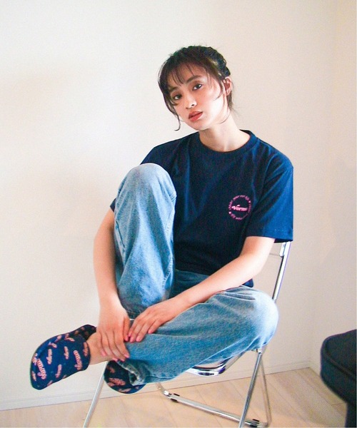 Oriens JOURNAL STANDARD(オリエンス ジャーナルスタンダード)の「【verme /ヴァーム】 ORIENS別注T-Shirt(Tシャツ/カットソー・メンズ・ホワイト/ネイビー/ピンク・SMALL/MEDIUM)」の10枚目の写真