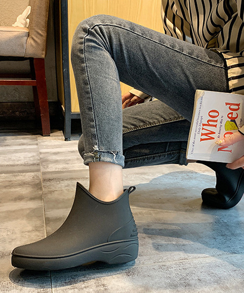 c.u.l(シーユーエル)の「【c.u.l】レインブーツ ショート丈シューズ culs27(レインシューズ・レディース・ブラック/アイボリー・37/39/36/38)」の5枚目の写真