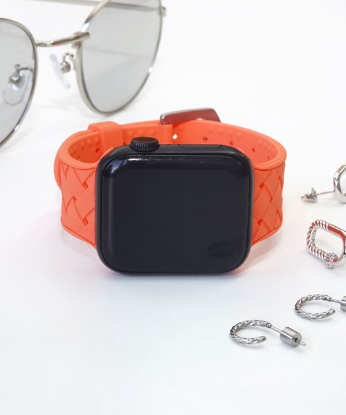 Urban Coral（アーバンコーラル）の「Apple Watch Band / アップルウォッチ バンド くすみカラー編み込みシリコン / Urban Coral（デジタル腕時計・レディース・ライトグレー/パープル/ネイビー/レッド/ミント/ラベンダー/ブルー系その他/パープル系その他/ピンク系その他/オレンジ系その他/ベージュ系その他/ブラウン系その他/グレー系その他/パープル系その他2/グレー/カーキ/ブラック・40mm）」の17枚目の写真