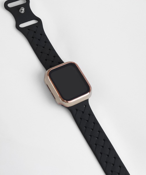 Urban Coral（アーバンコーラル）の「Apple Watch Band / アップルウォッチ バンド くすみカラー編み込みシリコン / Urban Coral（デジタル腕時計・レディース・ライトグレー/パープル/ネイビー/レッド/ミント/ラベンダー/ブルー系その他/パープル系その他/ピンク系その他/オレンジ系その他/ベージュ系その他/ブラウン系その他/グレー系その他/パープル系その他2/グレー/カーキ/ブラック・40mm）」の2枚目の写真