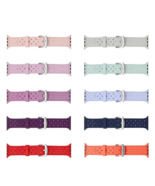 Urban Coral（アーバンコーラル）の「Apple Watch Band / アップルウォッチ バンド くすみカラー編み込みシリコン / Urban Coral（デジタル腕時計・レディース・ライトグレー/パープル/ネイビー/レッド/ミント/ラベンダー/ブルー系その他/パープル系その他/ピンク系その他/オレンジ系その他/ベージュ系その他/ブラウン系その他/グレー系その他/パープル系その他2/グレー/カーキ/ブラック・40mm）」の19枚目の写真