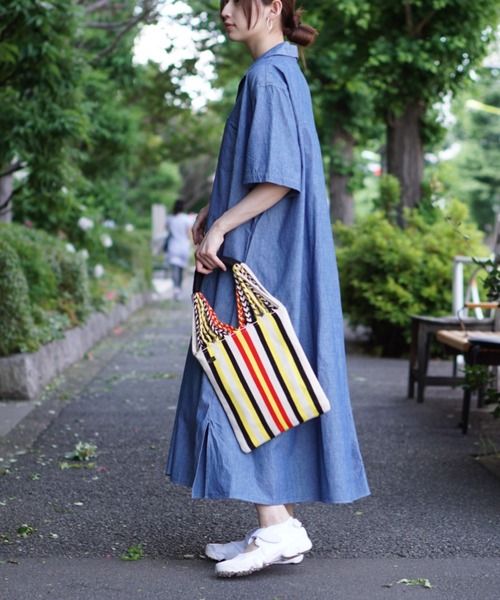 HARVESTY ハーベスティ　半袖シャツ　ローブシャンブレー　ワンピース HARVESTY ワンピース HARVESTY/ハーベスティー SS SHIRTS ROBE
