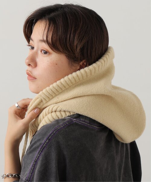 DOUBLE NAME(ダブルネーム)の「ニットバラクラバ(ニットキャップ/ビーニー・レディース・ブラック/ブルー/キャメル/キナリ・FREE)」の5枚目の写真