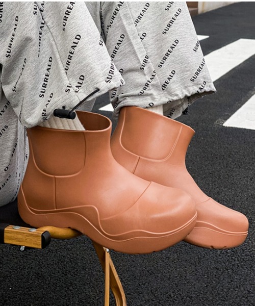 MANGROVE（マングローブ）の「ショートボリュームレインブーツ（レインシューズ・レディース・ブラック/ブラウン/ピンク/グリーン/ライトピンク・SMALL/MEDIUM/LARGE）」の3枚目の写真