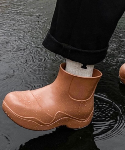 MANGROVE（マングローブ）の「ショートボリュームレインブーツ（レインシューズ・レディース・ブラック/ブラウン/ピンク/グリーン/ライトピンク・SMALL/MEDIUM/LARGE）」の21枚目の写真