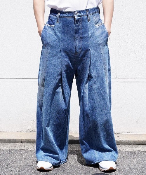 SHINYAKOZUKA(シンヤコヅカ)の「【SHINYAKOZUKA】 RE-BAGGY-LG(デニムパンツ・メンズ・ブルー・LARGE)」の4枚目の写真