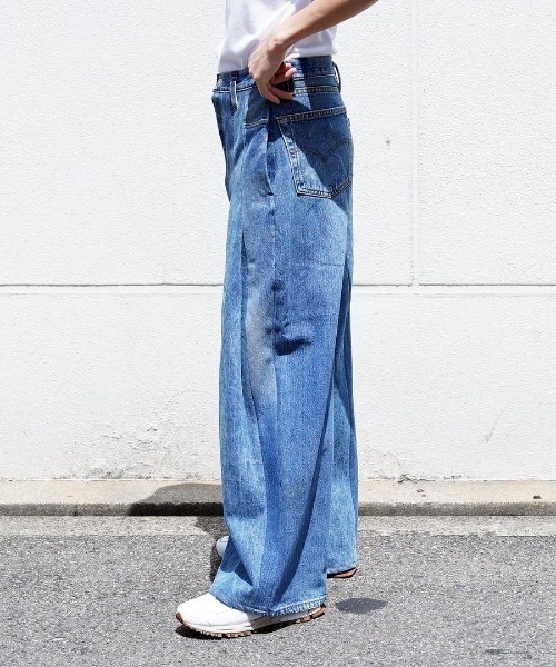 SHINYAKOZUKA(シンヤコヅカ)の「【SHINYAKOZUKA】 RE-BAGGY-LG(デニムパンツ・メンズ・ブルー・LARGE)」の5枚目の写真