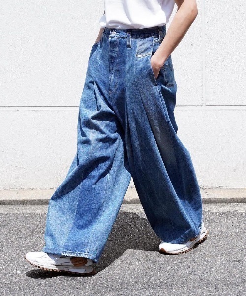 SHINYAKOZUKA(シンヤコヅカ)の「【SHINYAKOZUKA】 RE-BAGGY-LG(デニムパンツ・メンズ・ブルー・LARGE)」の6枚目の写真