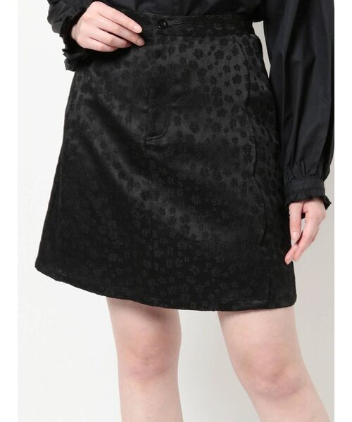 merry jenny（メリージェニー）の「flowerスカラップミニスカート（スカート・レディース・アイボリー/ブラック・FREE）」の2枚目の写真