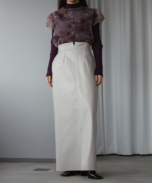 Ezick（エジック）の「シアーフレンチトップス（シャツ/ブラウス・レディース・ブラウン/ピンク系その他・FREE）」の9枚目の写真