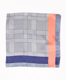 TONAL | グレンチェックラインシルクスカーフ(ストール/ショール)