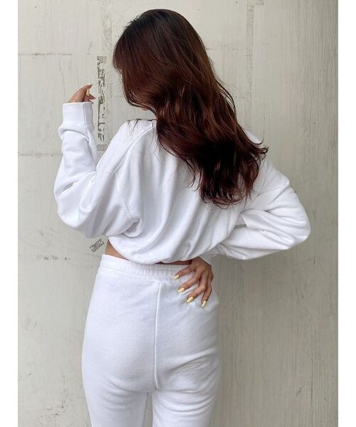 GYDA（ジェイダ）の「GYDA×DC HILLS COLLEGE ハイネックショートスウェットトップス（スウェット・レディース・ブラック/オフホワイト/ダークオレンジ・FREE）」の5枚目の写真