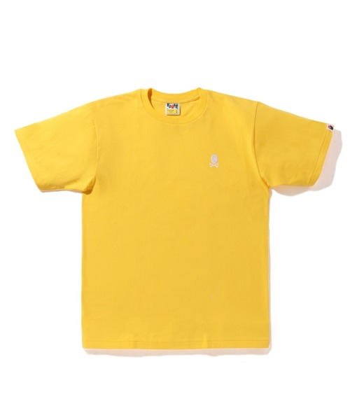 A BATHING APE(アベイシングエイプ)の「COLOR APE CROSSBONE ONE POINT TEE M(Tシャツ/カットソー・メンズ・ブラック/ブラウン/パープル/グリーン/イエロー/ホワイト・MEDIUM/XX-LARGE/X-LARGE/LARGE/SMALL)」の1枚目の写真