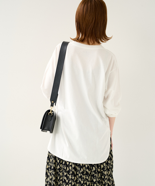 JOURNAL STANDARD relume（ジャーナルスタンダード　レリューム）の「■《追加4》USAコットンロングラウンドプルオーバー（Tシャツ/カットソー・レディース・ホワイト・FREE）」の7枚目の写真